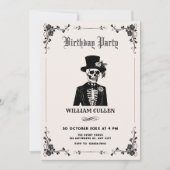 Skull tuxedo einladung (Vorderseite)