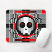 Skull-TV-Mousepad Mousepad (Mit Mouse)