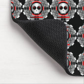 Skull TV Runde Multimousepad schwarz Mousepad (Ecke)