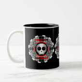 Skull TV Runde Tasse schwarz (Links)