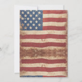 Skull Uncle Sam Halloween Einladung (Rückseite)