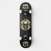 Skull und Blume Skateboard (Vorderseite)