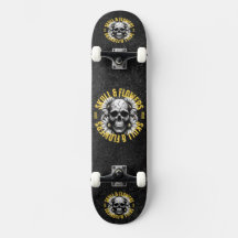 Skull und Blume Skateboard