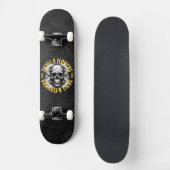 Skull und Blume Skateboard (Vorderseite)