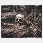 SKULL UND BONEN FLEECEDECKE (Vorderseite (Horizontal))