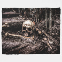 SKULL UND BONEN FLEECEDECKE