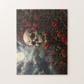 Skull und Crimson-Rose Puzzle (Vertikal)
