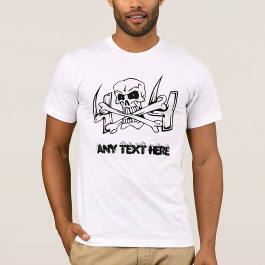 Skull und Cross Bones 4x4 Mens T - Shirt (Vorderseite)