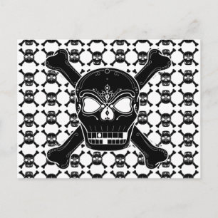 Skull und Crossbone-Postkarte Postkarte
