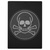 Skull- und Crossbones-Emblem Klemmbrett (Rückseite)