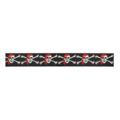 Skull und Crossbones Grosgrain Ribbon Ripsband (Vorderseite)
