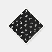 Skull und Crossbones Halloween-Party Napkins Serviette (Ecke)