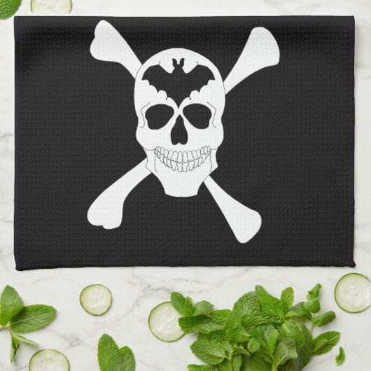 Skull und Crossbones Küchentücher (Gefaltet)