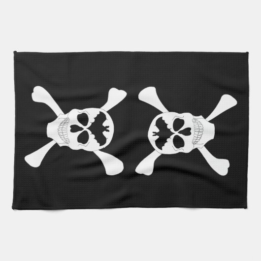 Skull und Crossbones Küchentücher (Horizontal)