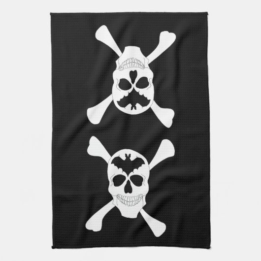 Skull und Crossbones Küchentücher (Vertikal)
