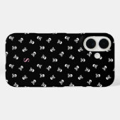 Skull und Crossbones Mit Monogramm Halloween Case-Mate iPhone Hülle (Rückseite (Horizontal))