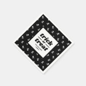 Skull und Crossbones Mit Monogramm Trick oder Tret Serviette (Ecke)