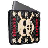 Skull und Crossbones - Notebookgehäuse Laptopschutzhülle (Vorne Rechts)
