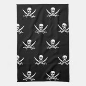 Skull und Crossbones Pirattuch Geschirrtuch (Vertikal)