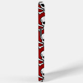 Skull und Crossbones Red Background Halloween Case-Mate iPhone Hülle (Rückseite / Rechts)