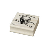 Skull- und Crossbones-Vorlage für kleine Unternehm Gummistempel (Stempel)