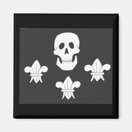 SKULL UND DREI LILES MAGNET (Vorne)