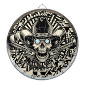 SKULL und GUNS Dartboard Dartscheibe (vorne)