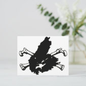 Skull und Kap Breton Postkarte (Stehend Vorderseite)