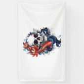 Skull und Koi Serenity Banner (Vertikal)