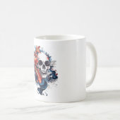 Skull und Koi Serenity Kaffeetasse (VorderseiteRechts)