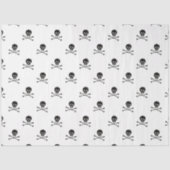 Skull- und Kreuz-Knochen-Design Seidenpapier (Vorderseite)