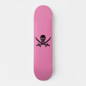 SKULL UND KREUZELN PINK SKATEBOARD DECK (Vorne)