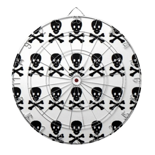 SKULL UND KREUZEN DARTSCHEIBE (vorne)