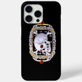 SKULL UND KREUZKNOCHEN RUBY RENAISSANCE JEWEL Case-Mate iPhone HÜLLE (Rückseite)