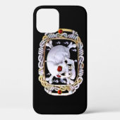SKULL UND KREUZKNOCHEN RUBY RENAISSANCE JEWEL Case-Mate iPhone HÜLLE (Rückseite)