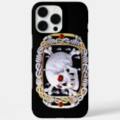 SKULL UND KREUZKNOCHEN RUBY RENAISSANCE JEWEL Case-Mate iPhone HÜLLE (Rückseite)