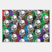 Skull und Monarch Butterfly der digitalen Kunst Geschenkpapier Set (Vorderseite)