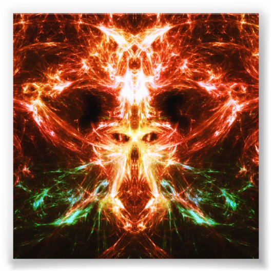 Skull und Monster Print Fotodruck (Vorne)