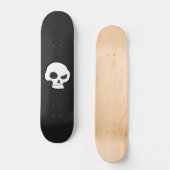 Skull und Mustache Skateboard (Vorderseite)
