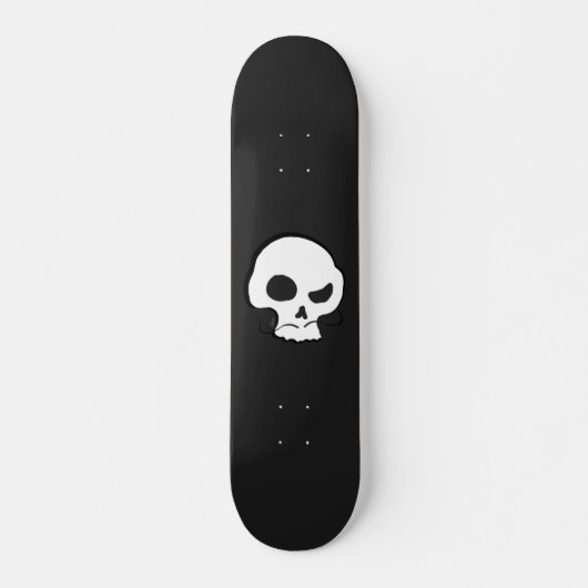 Skull und Mustache Skateboard (Vorne)