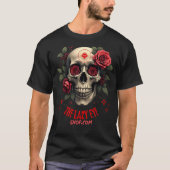 Skull und Rose Design 2 T-Shirt (Vorderseite)