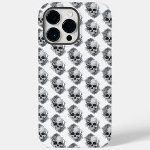 Skull und Rose Sketch Case-Mate iPhone 14 Pro Max Hülle