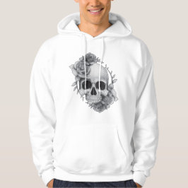 Skull und Rose Sketch Hoodie