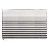 Skull und Rose Sketch kehrt zu Streifen um Kissenbezug (Vorderseite-Rechts)