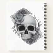 Skull und Rose Sketch Notizblock (Rückseite)