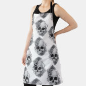 Skull und Rose Sketch Schürze (InSitu)