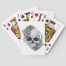 Skull und Rose Sketch Spielkarten