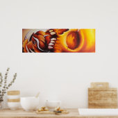 Skull und Rose Tätowierkunstposter drucken Poster (Küche)