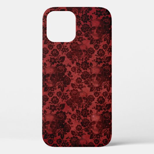 Skull und Rose zeichnen das Design aus Case-Mate iPhone Hülle (Rückseite)