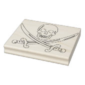 Skull und Schwerter Illustration Kunst Briefmarke Gummistempel (Stempel)